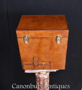 Englisches Leder behindern Champagner Wein Kühler Ice Eimer trunk Box