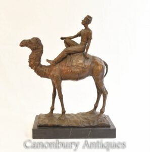Bronze Beduinen Kamel Reiter Statue - Französisch Casting