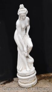 Klassische Athena-Statue - Steine nackte weibliche Gartenskulptur